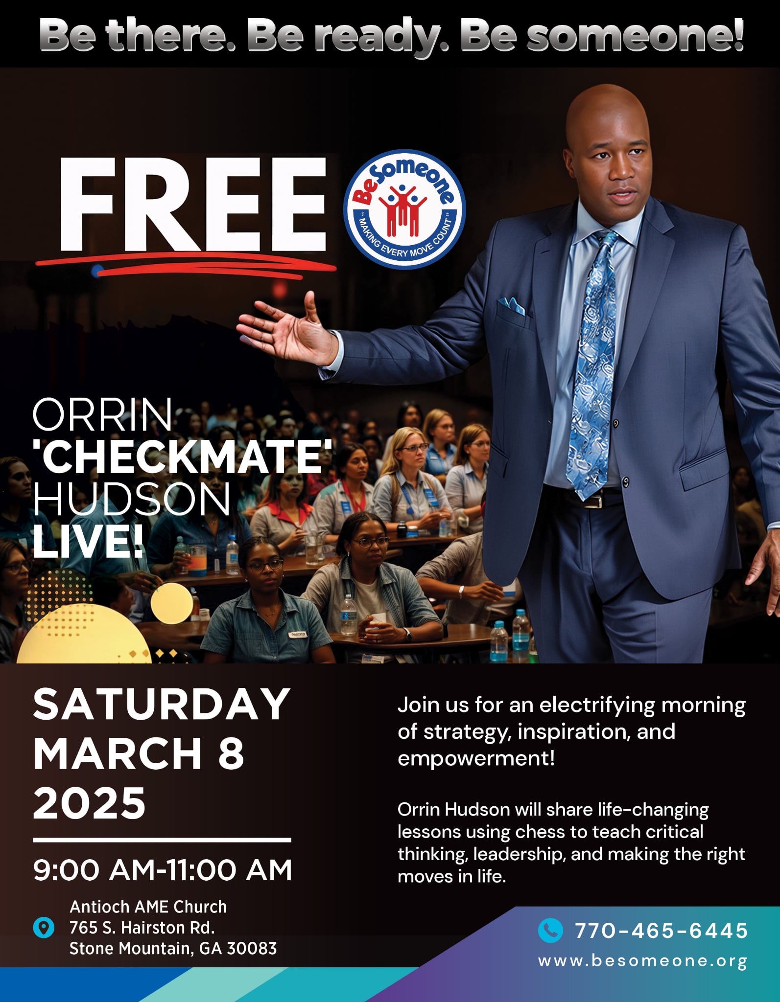 Checkmate on Violence: Orrin Hudson Brings Life-Changing Chess Strategies to Antioch AME Church